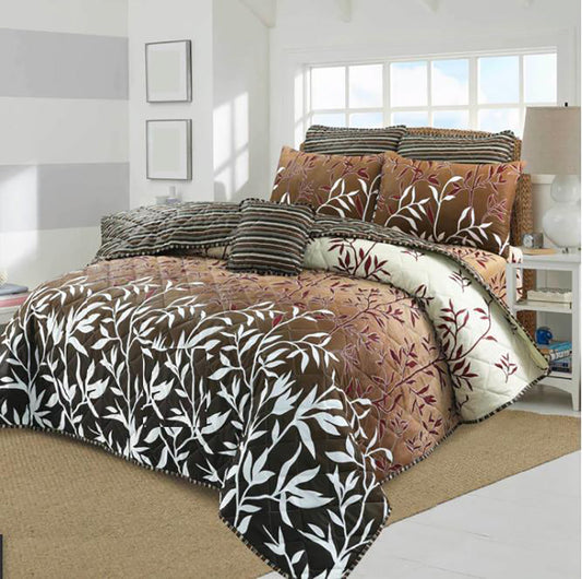 7 PCs Quilted Comforter Set - D-831