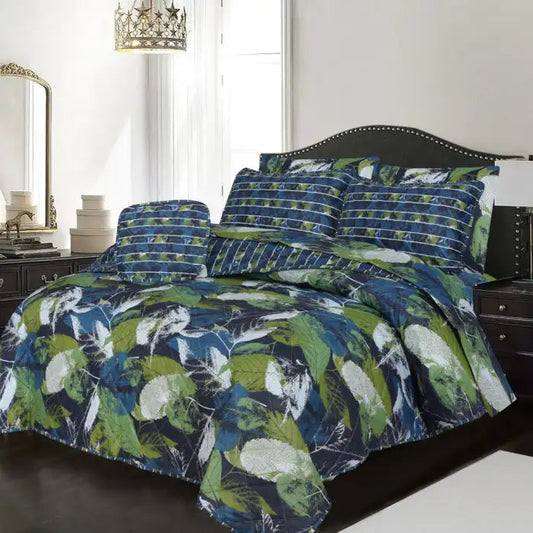 7 Pcs Quilted Comforter Set - ERDL